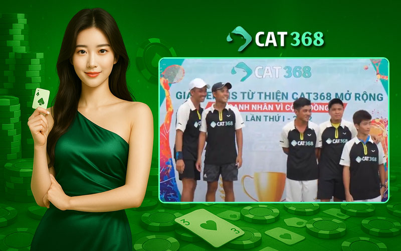 Cat368 tài trợ giải đấu tennis tại TP.HCM